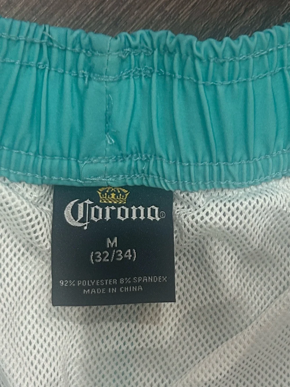 Corona beer swim trunks Size 32-34 sk169